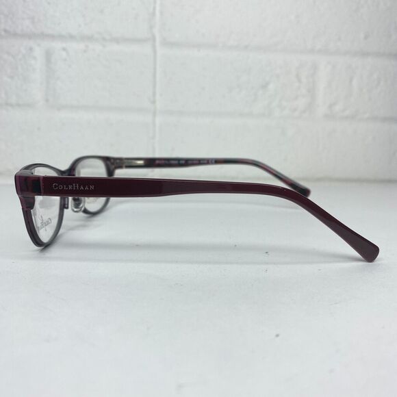 Cole Haan CH 1010 Wine‎ Red Burgundy Rectangular Glasses Frames 51-17-130 H1423